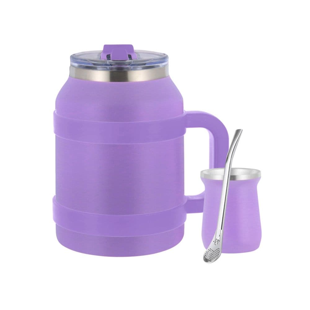 Termo de Acero Inoxidable Para Terere - Lila