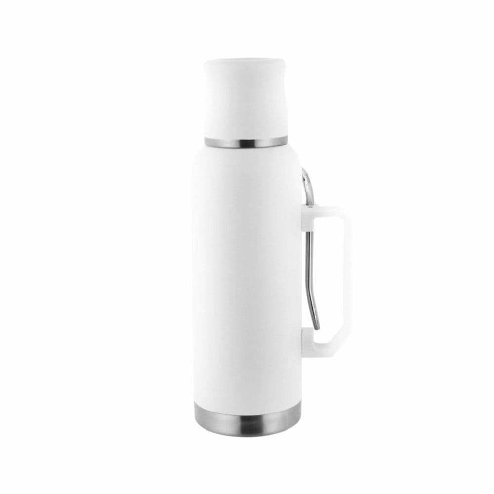 Termo de Acero Inoxidable Para Mate - Blanco
