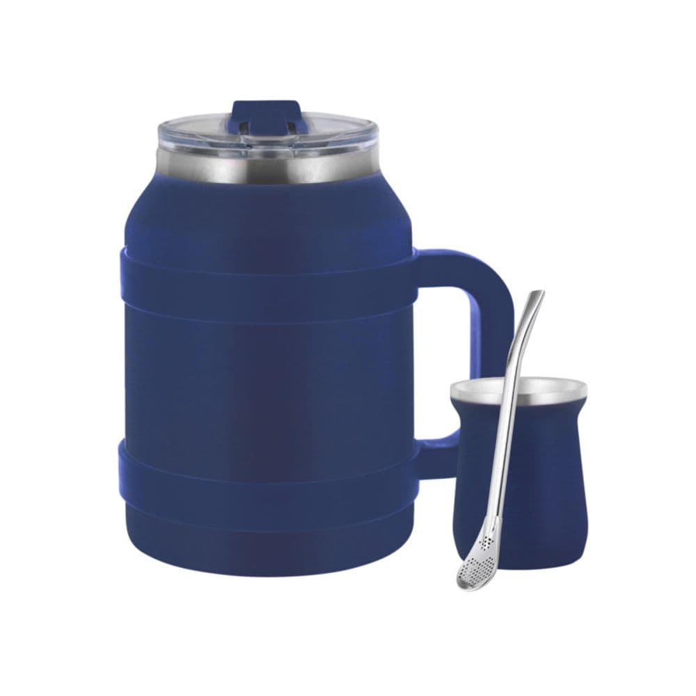 Termo de Acero Inoxidable Para Terere - Azul