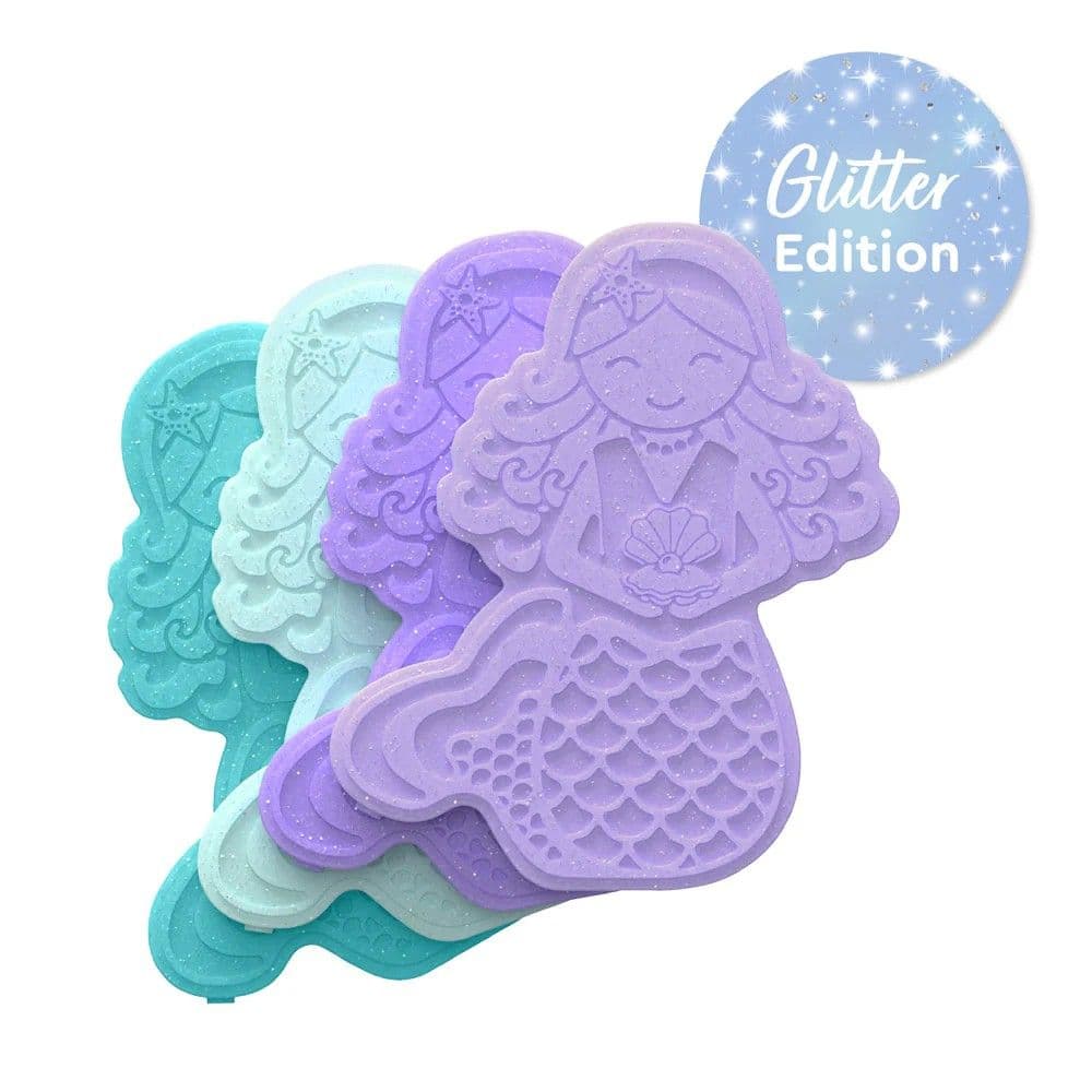 Hielo reutilizable Glitter de Sirena (Pack de 4)
